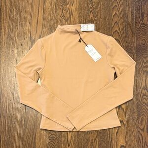 Express Camel Long Sleeve Women's Top